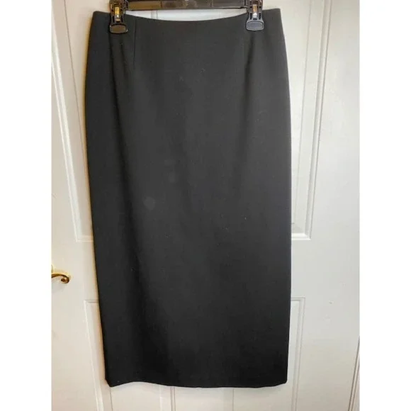 Talbots Black Midi Penci Skirt Size 10 - Picture 1 of 6